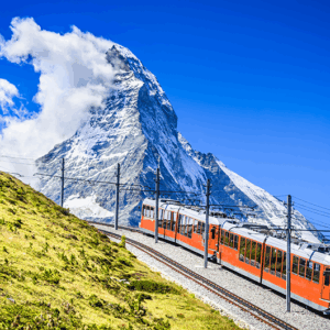 A train in Switzerland
