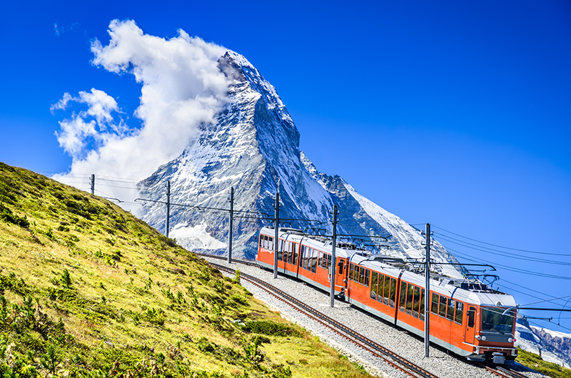A train in Switzerland