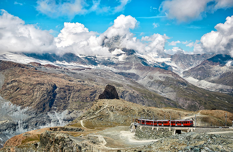 A train in Zermott Swotzerland