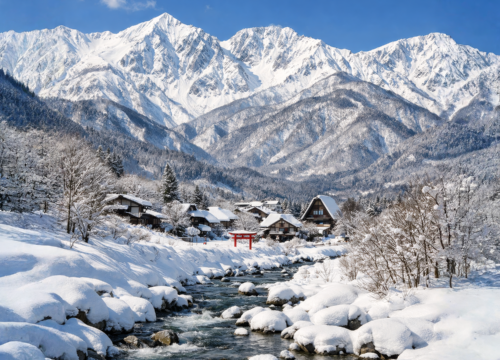 mountain picture in Hakuba Japan